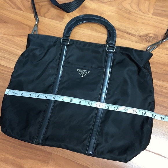 Authentic Prada Tessuto Spazzolat Nylon Briefcase Crossbody Bag - Picture 10 of 16